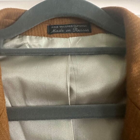 Vintage Bachrach 3X Men's Fine Tailored Camel Wool Suit Jacket Made in Russia - Picture 4 of 6